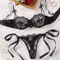 Ensemble de Lingerie Femme Transparent – Soutien-Gorge  String Élégants