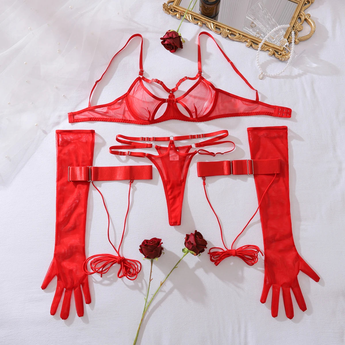Ensemble de Lingerie Push-Up Femme – Élégance & Séduction